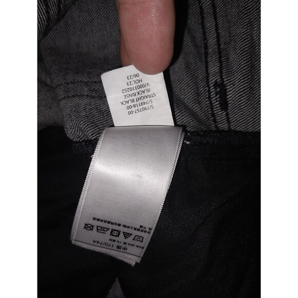 GAP Men's Straight Fit Black Denim Jeans 29x30 - Picture 7 of 9